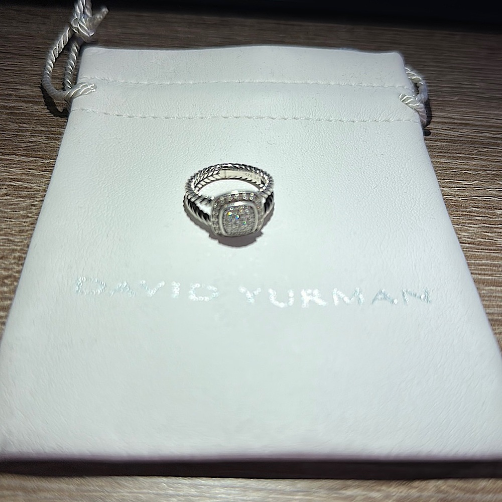 David Yurman Petite Albion Diamond Ring Sz 5